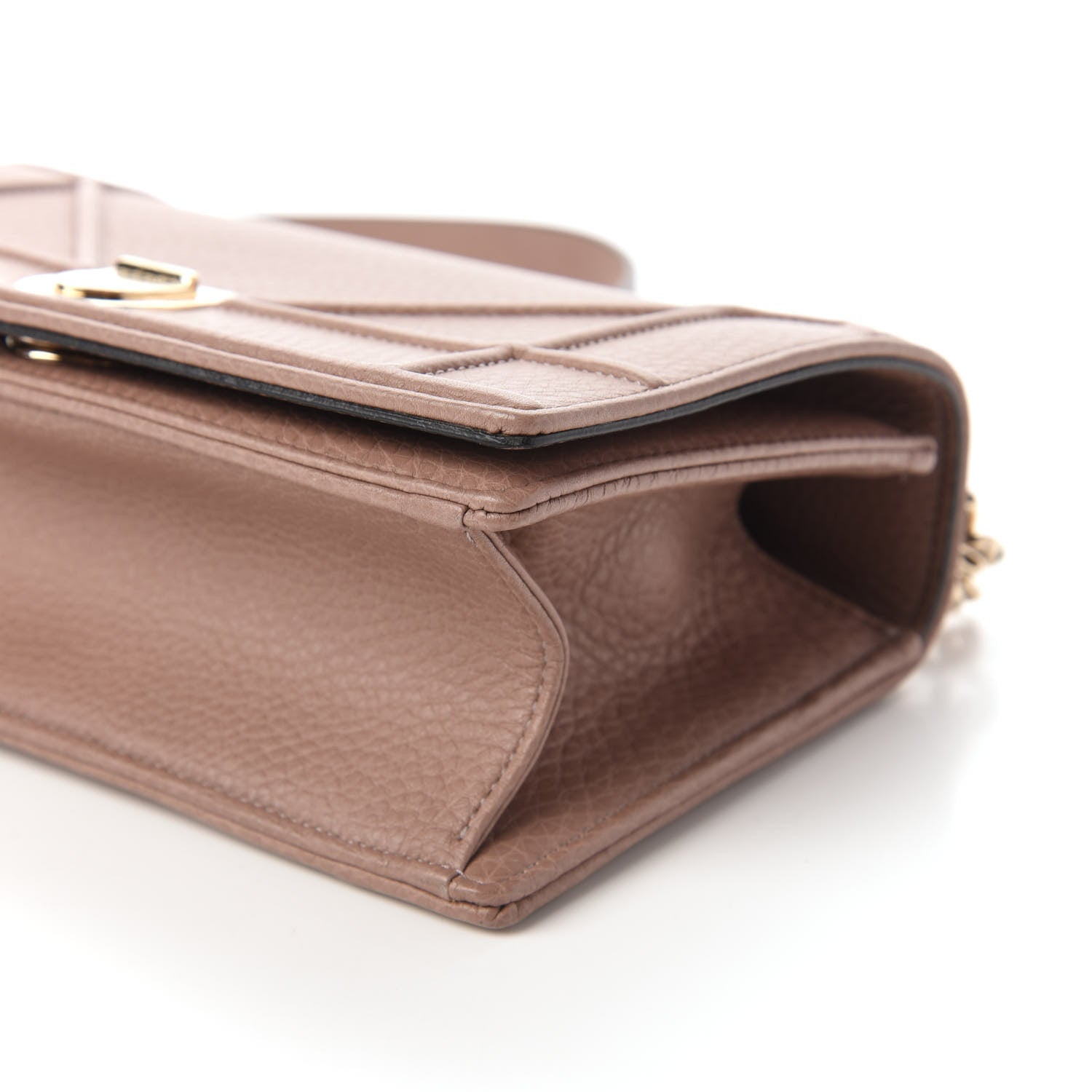 Christian Dior Grained Calfskin Small Diorama Flap Bag Taupe 7 of 11