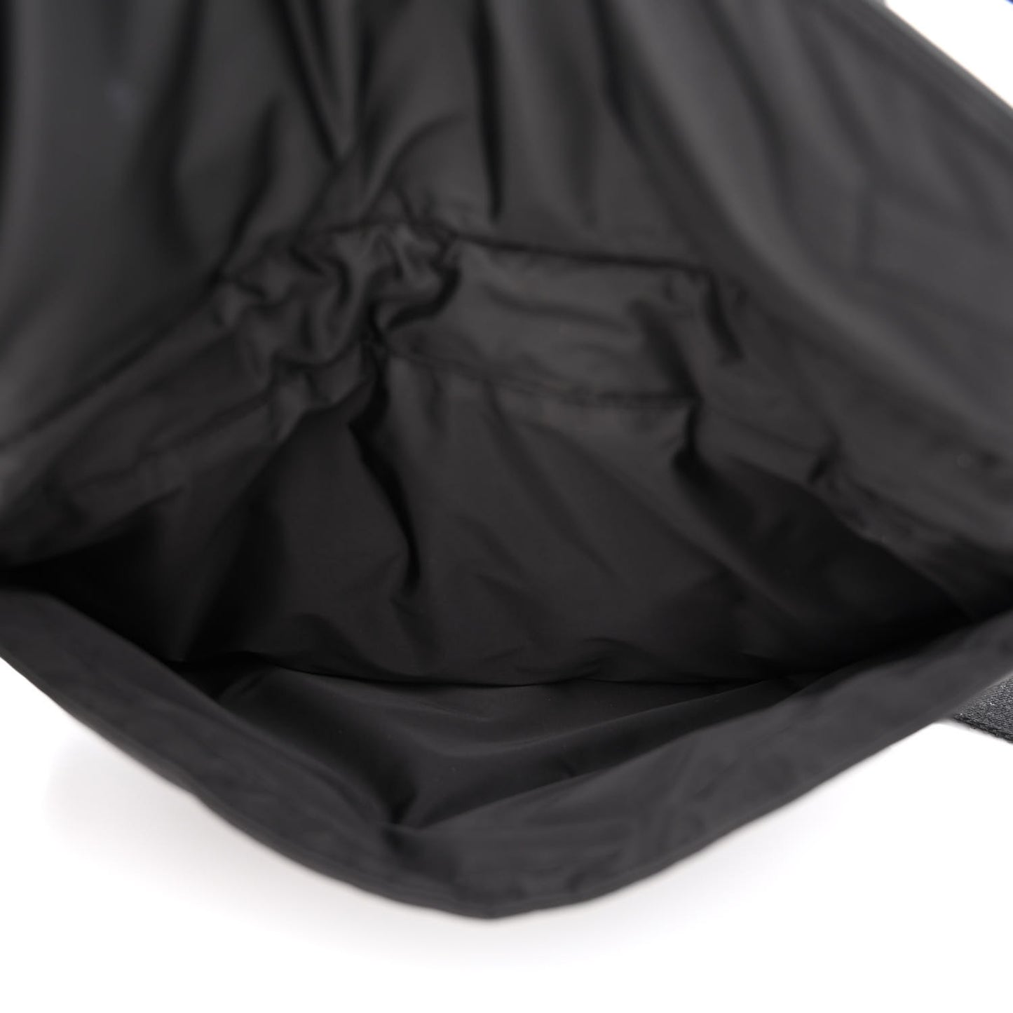 HOMME Nylon Saddle Messenger Bag Black