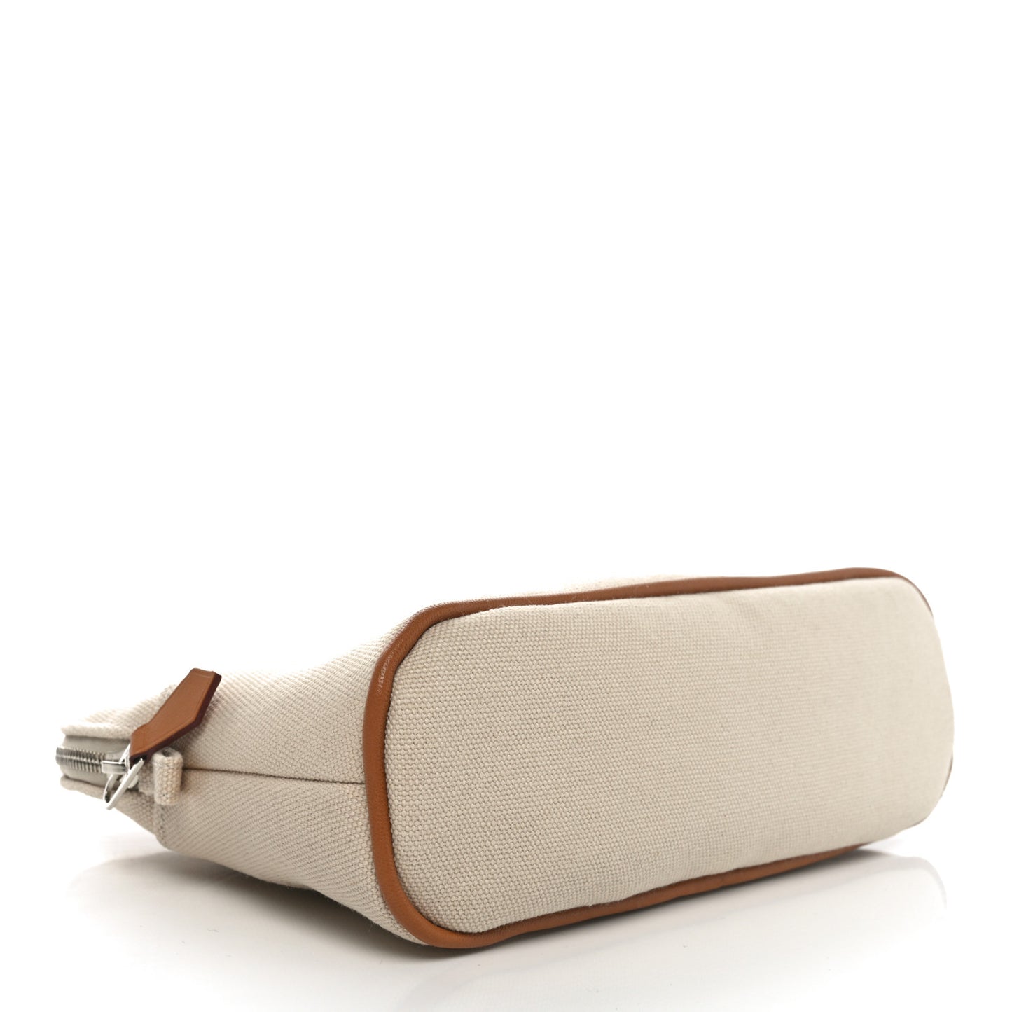 Cotton Canvas Mini Bolide Travel Cosmetic Pouch Naturel