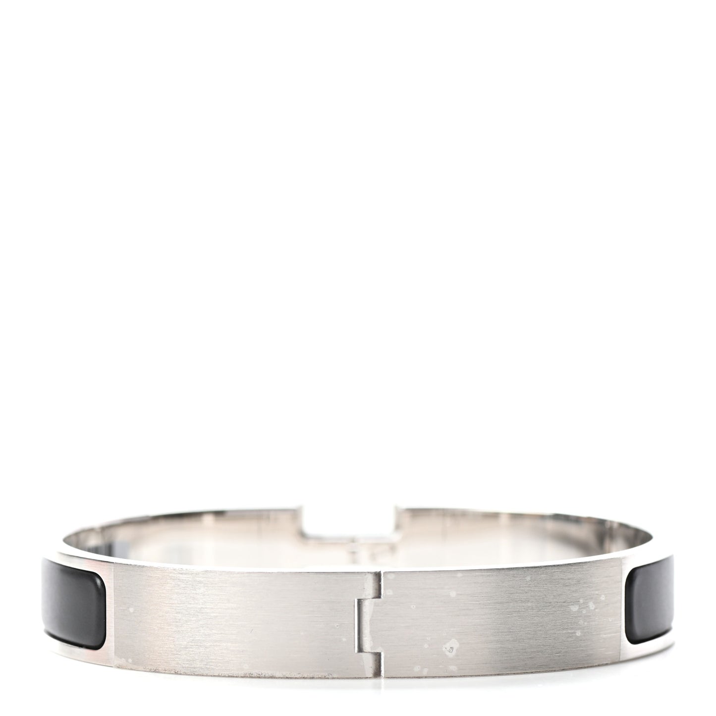 Matte Enamel Narrow Clic Clac HH Bracelet GM Black