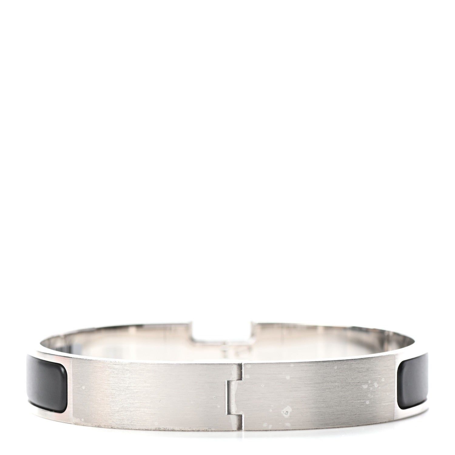 Hermes Matte Enamel Narrow Clic Clac HH Bracelet GM Black 2 of 5