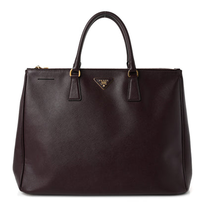 Prada Saffiano Lux Extra Large Galleria Double Zip Tote Granato 1 of 11
