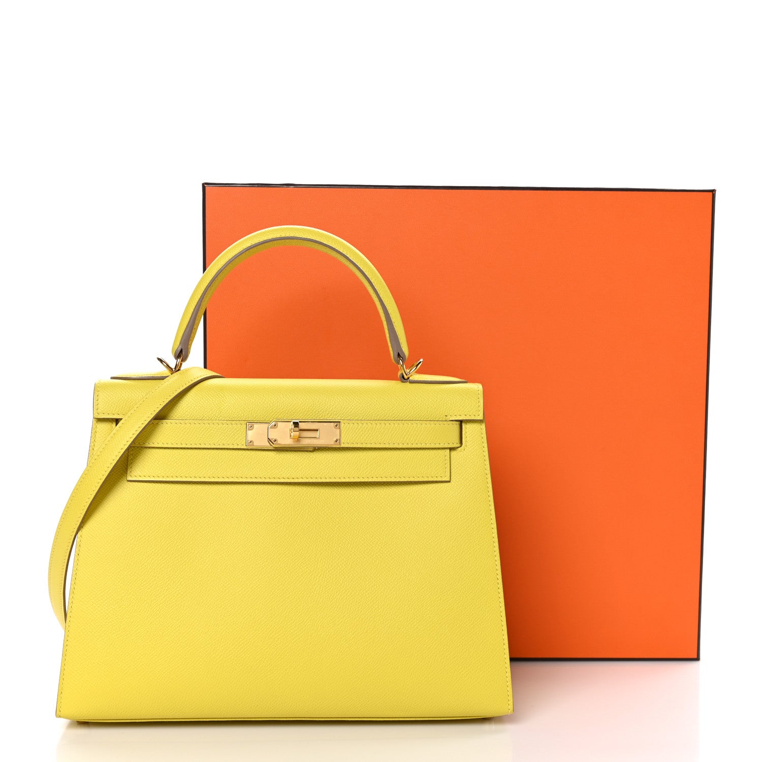 Hermes Epsom Kelly Sellier 28 Lime 12 of 12