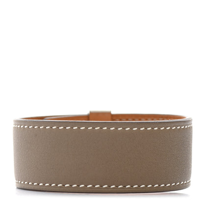 Hermes Swift Collier de Chien CDC 24 Bracelet T3 Etoupe 3 of 6