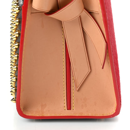 Louis Vuitton Monogram Calf Hair Spikes Iconoclasts Christian Louboutin Tote Red 10 of 11