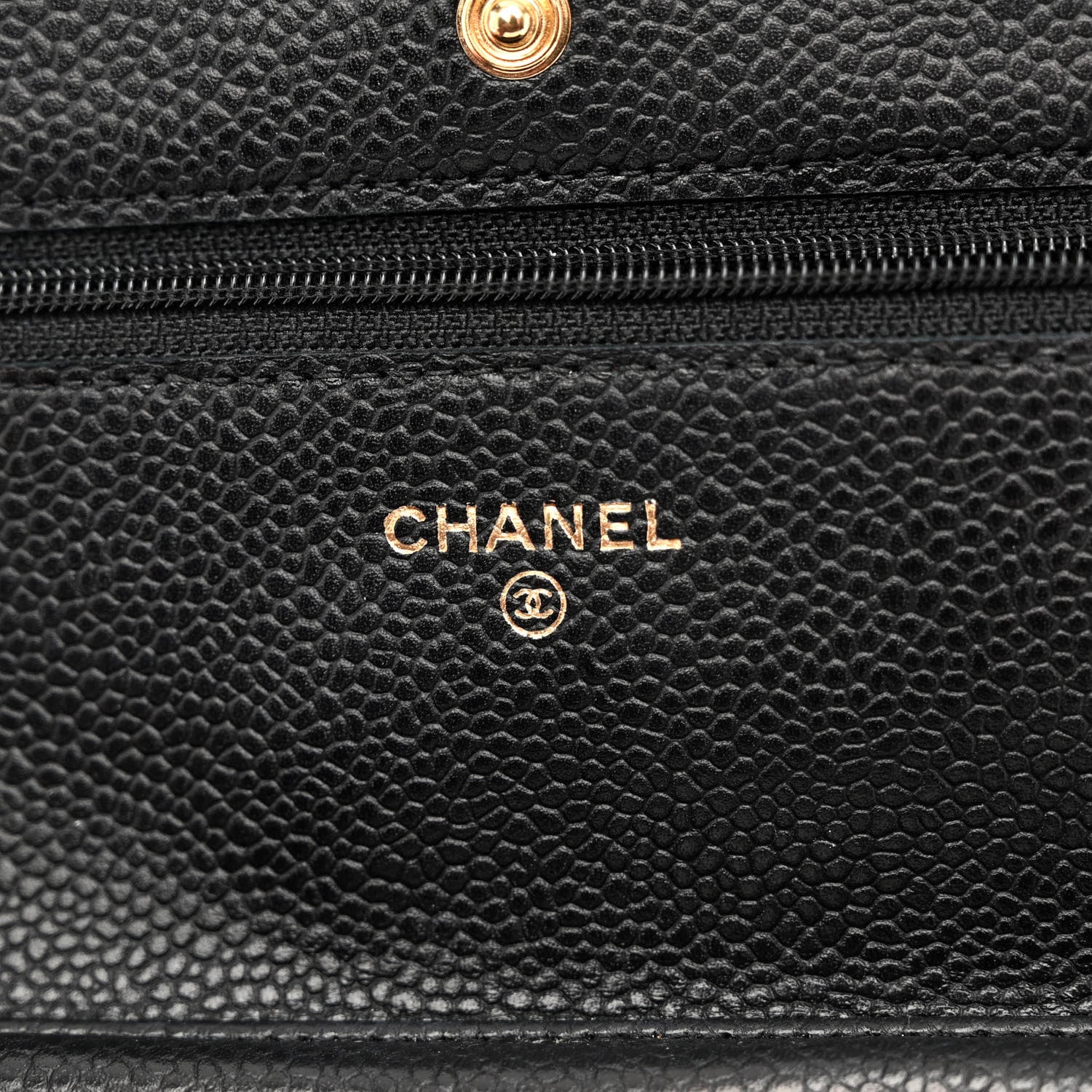 Chanel Caviar Quilted Wallet on Chain WOC Black 6 of 9