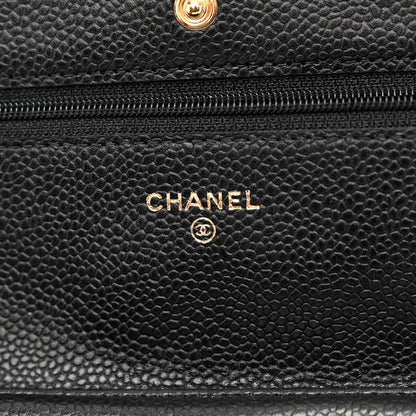 Chanel Caviar Quilted Wallet on Chain WOC Black 6 of 9
