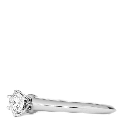 Tiffany Platinum Diamond .21ct Solitaire Engagement Ring 48 4.5 2 of 4