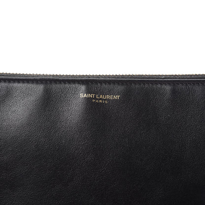 Saint Laurent Calfskin Teen Monogram Crossbody Bag Black 8 of 11