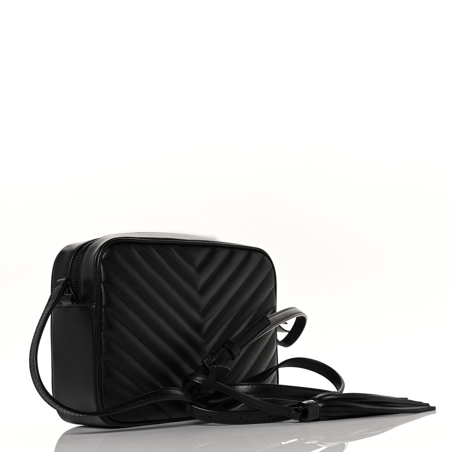 Calfskin Matelasse Monogram Lou Camera Bag Black