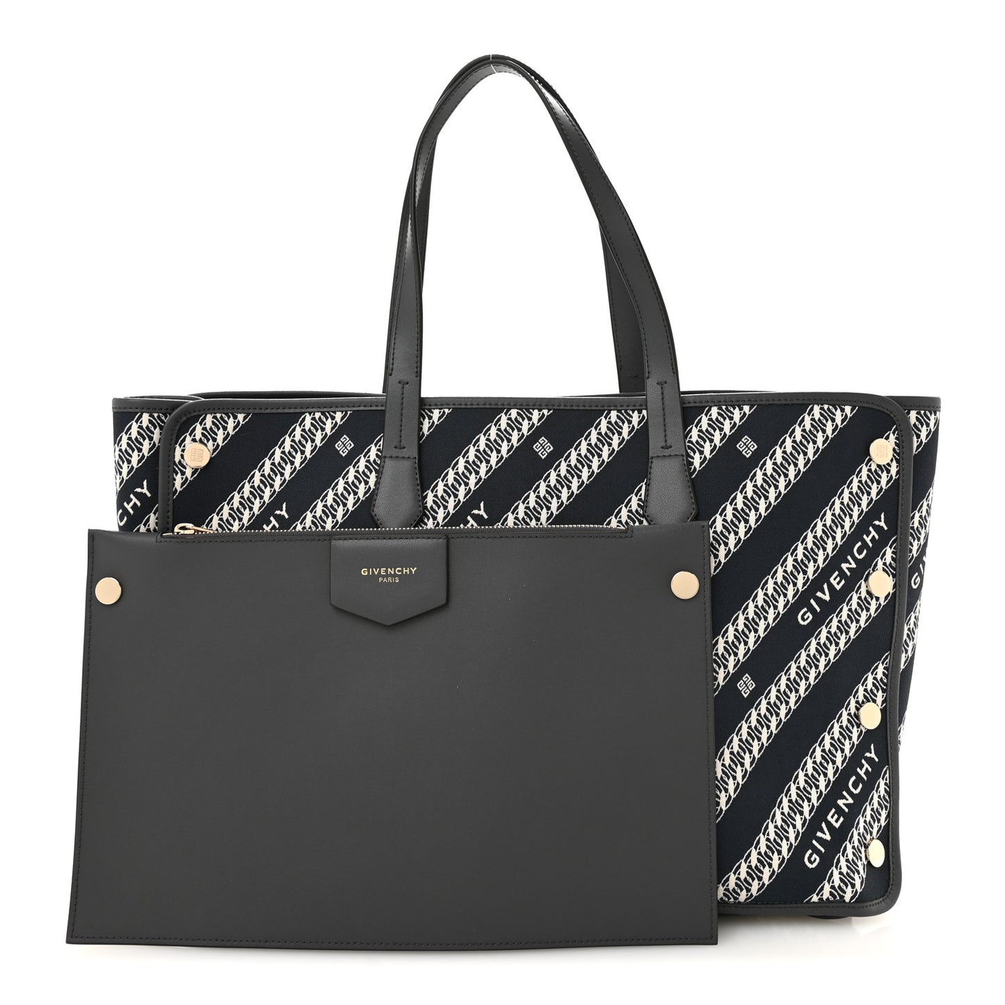 Canvas Jacquard Medium Bond Tote Oil Blue