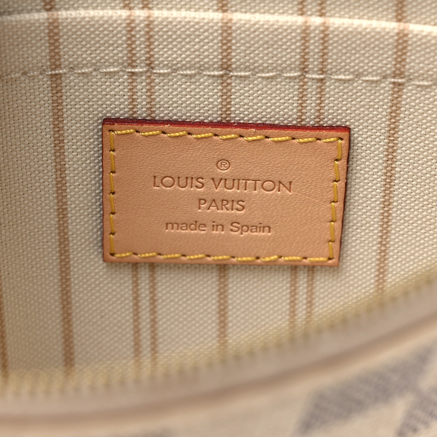 Louis Vuitton Damier Azur Neverfull MM GM Pochette 6 of 9