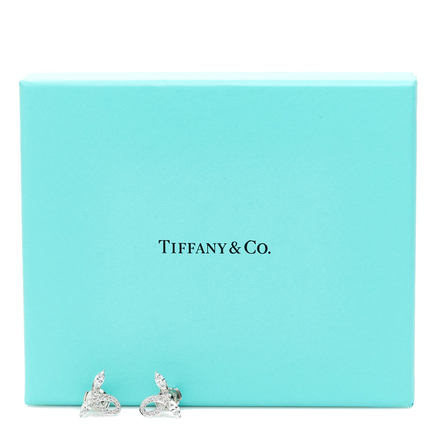 Platinum Diamond Victoria Bow Earrings