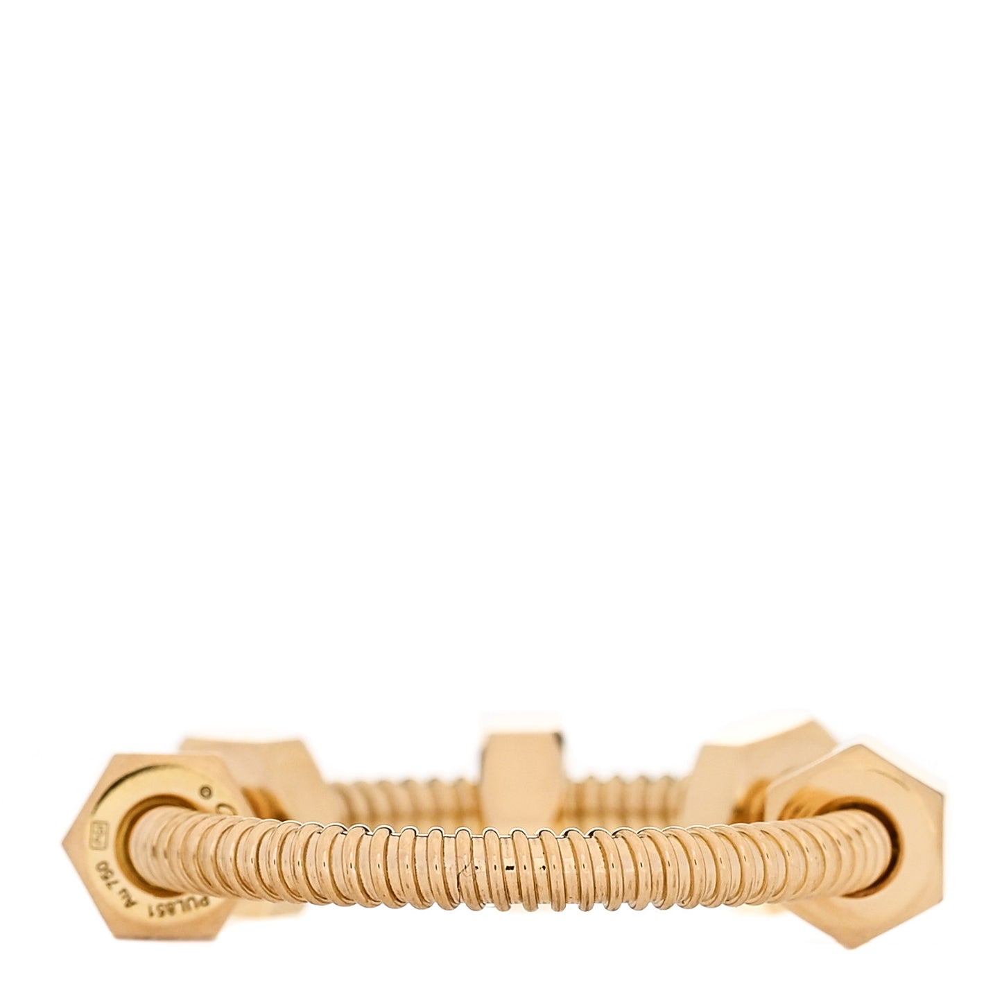 18K Yellow Gold Ecrou De Cartier Ring 54 6.75