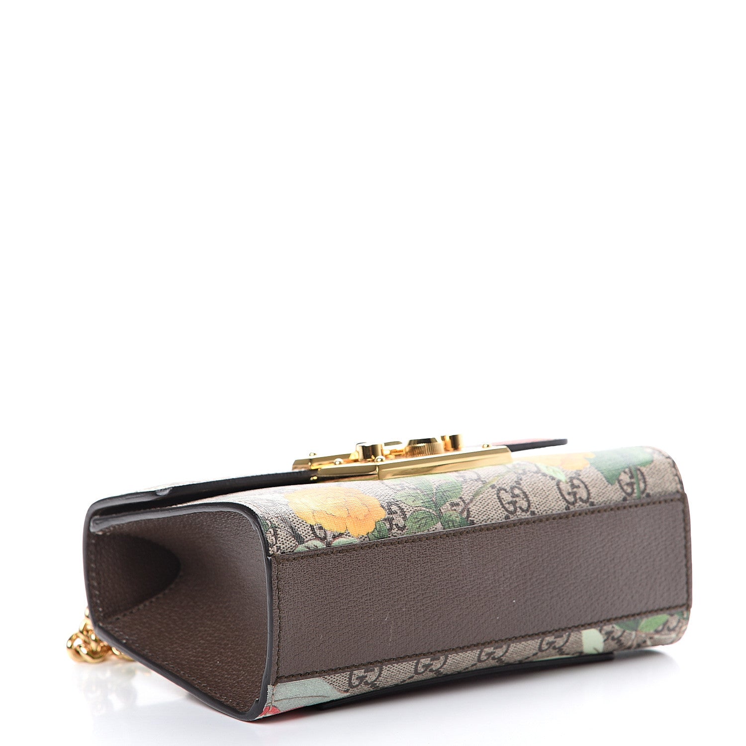 Gucci GG Supreme Monogram Tian Small Padlock Shoulder Bag Beige Multicolor New Acero 3 of 12