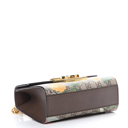 Gucci GG Supreme Monogram Tian Small Padlock Shoulder Bag Beige Multicolor New Acero 3 of 12
