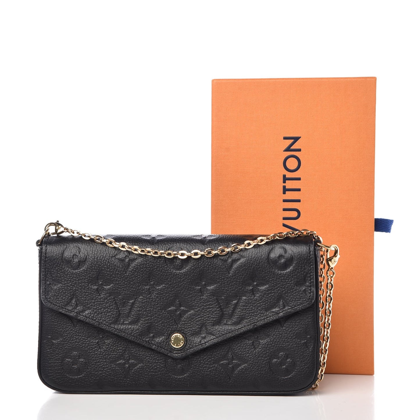Empreinte Pochette Felicie Chain Wallet Black