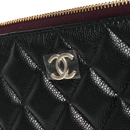 Chanel Caviar Quilted Cosmetic Case Black 9 of 10