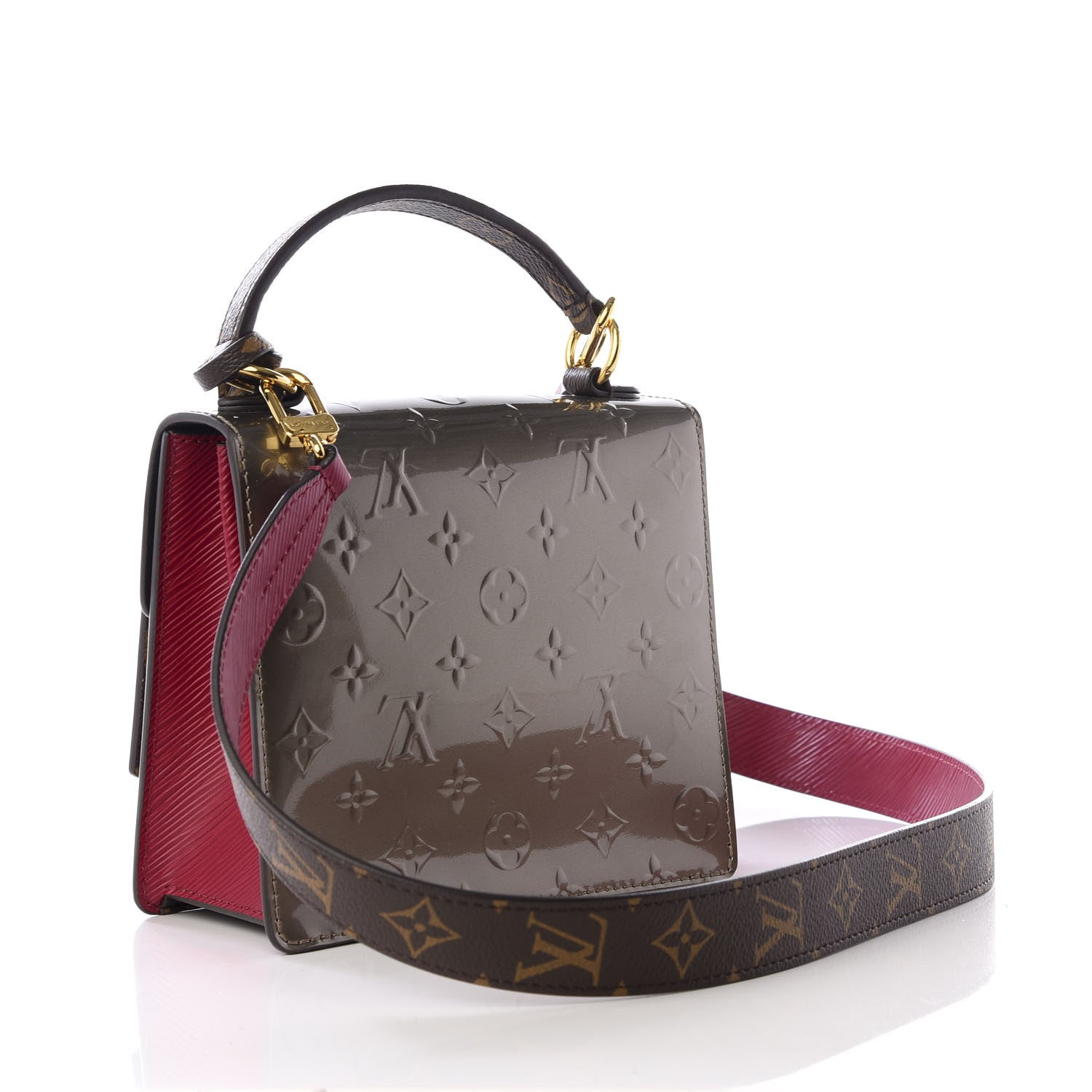 Louis Vuitton Vernis Epi Monogram Spring Street Champagne Metallise 2 of 9