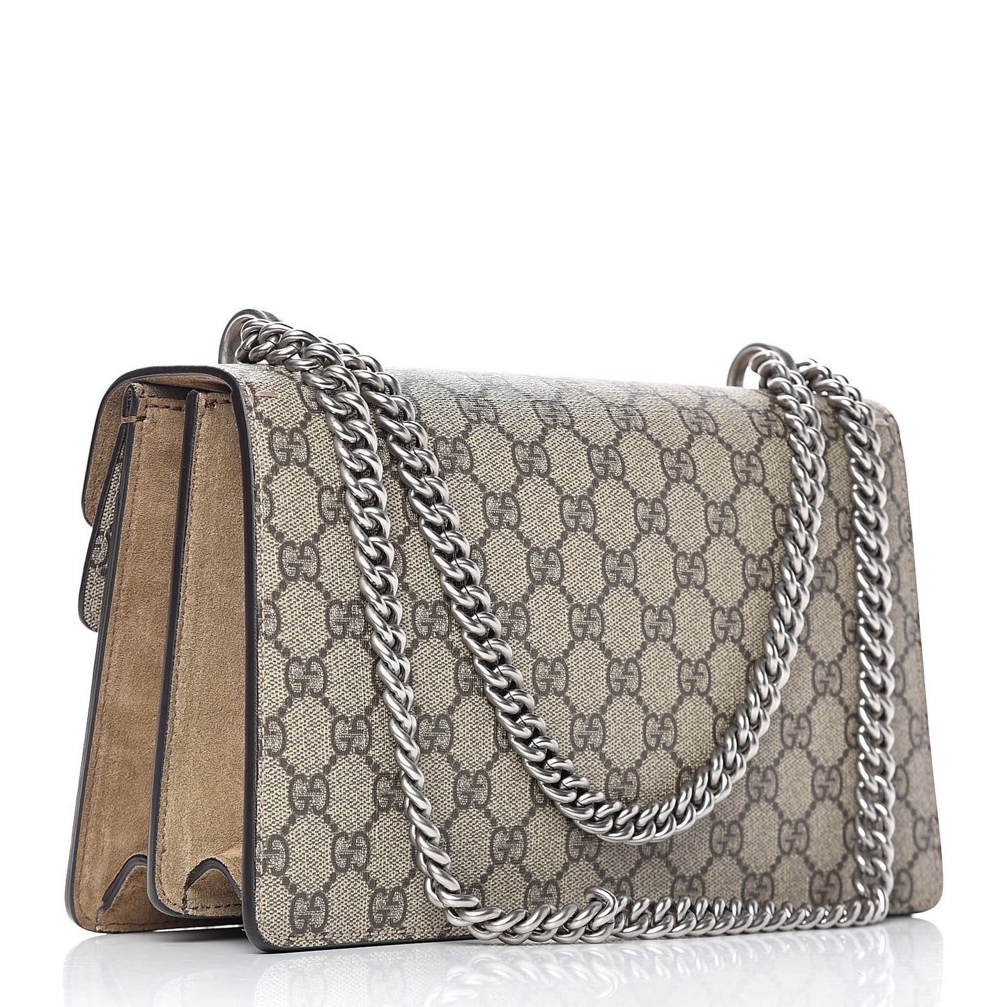 GG Supreme Monogram Small Dionysus Shoulder Bag Taupe