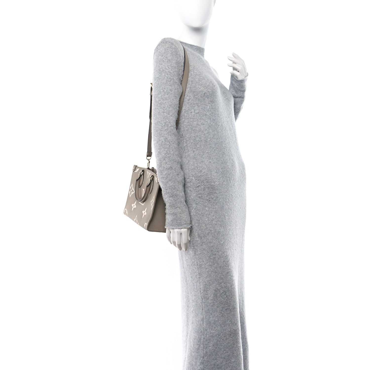 Louis Vuitton Empreinte Monogram Giant Onthego PM Tourterelle Creme 2 of 10