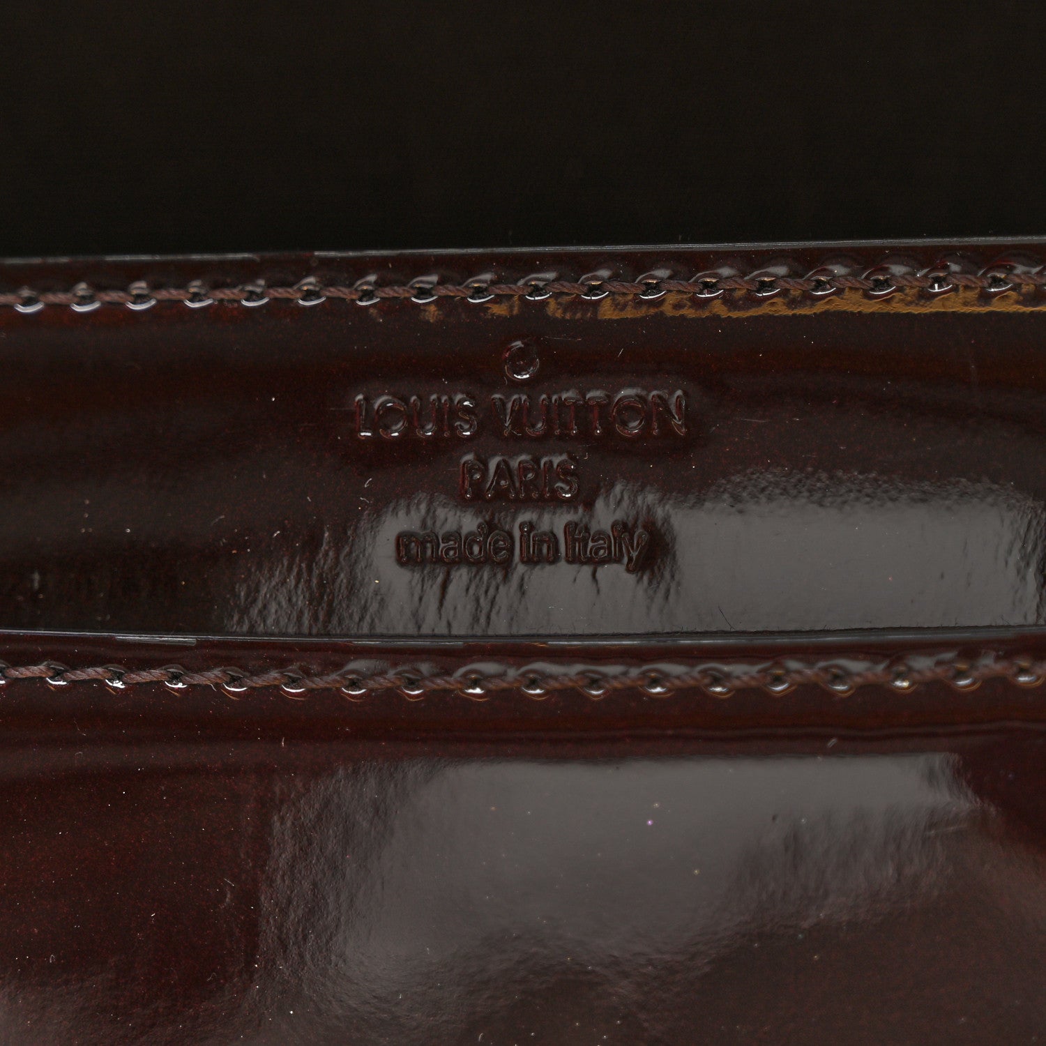 Louis Vuitton Patent Chain Louise GM Amarante 6 of 9
