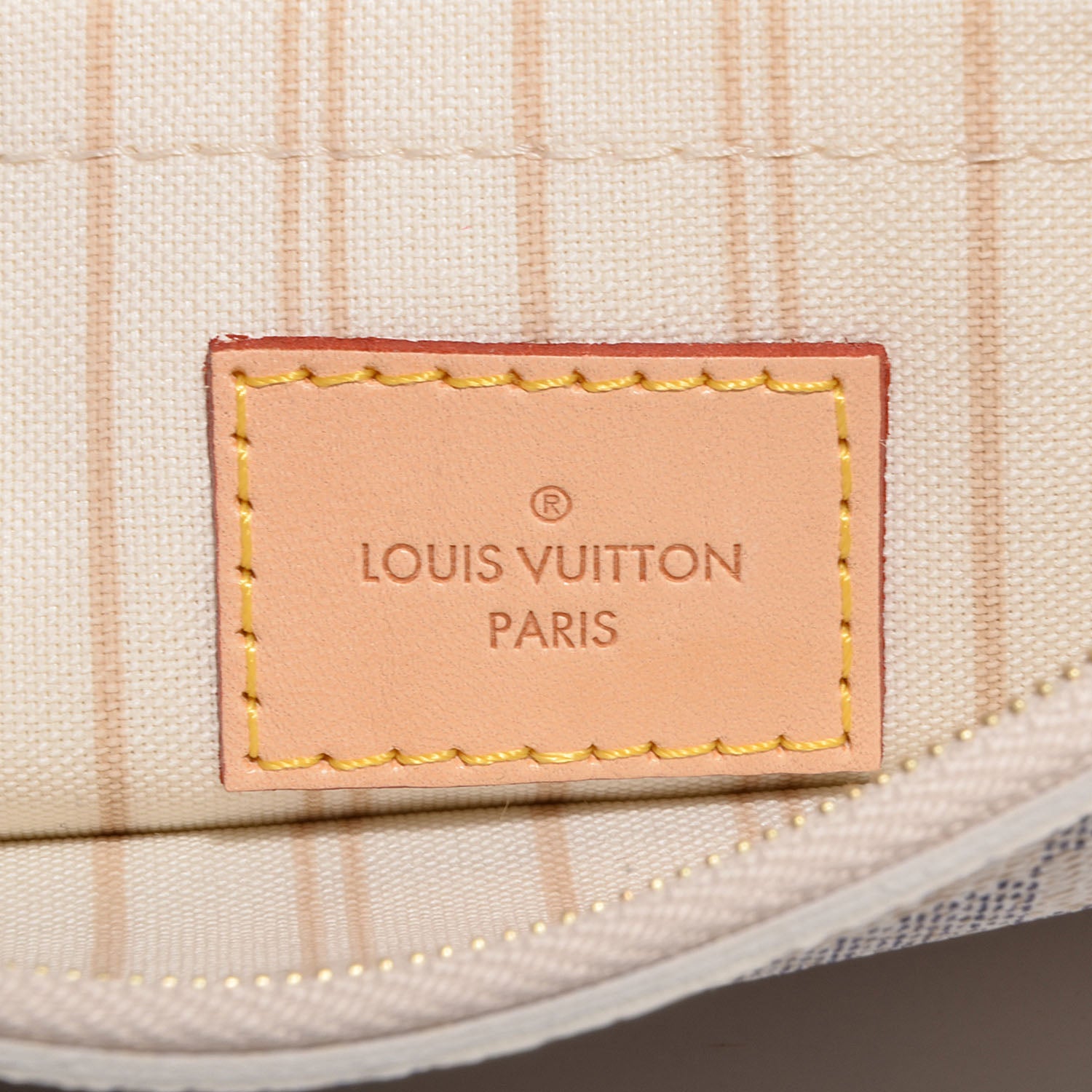 Louis Vuitton Damier Azur Neverfull MM GM Pochette 6 of 8