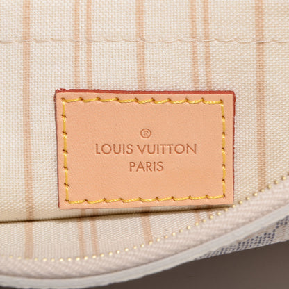 Louis Vuitton Damier Azur Neverfull MM GM Pochette 6 of 8