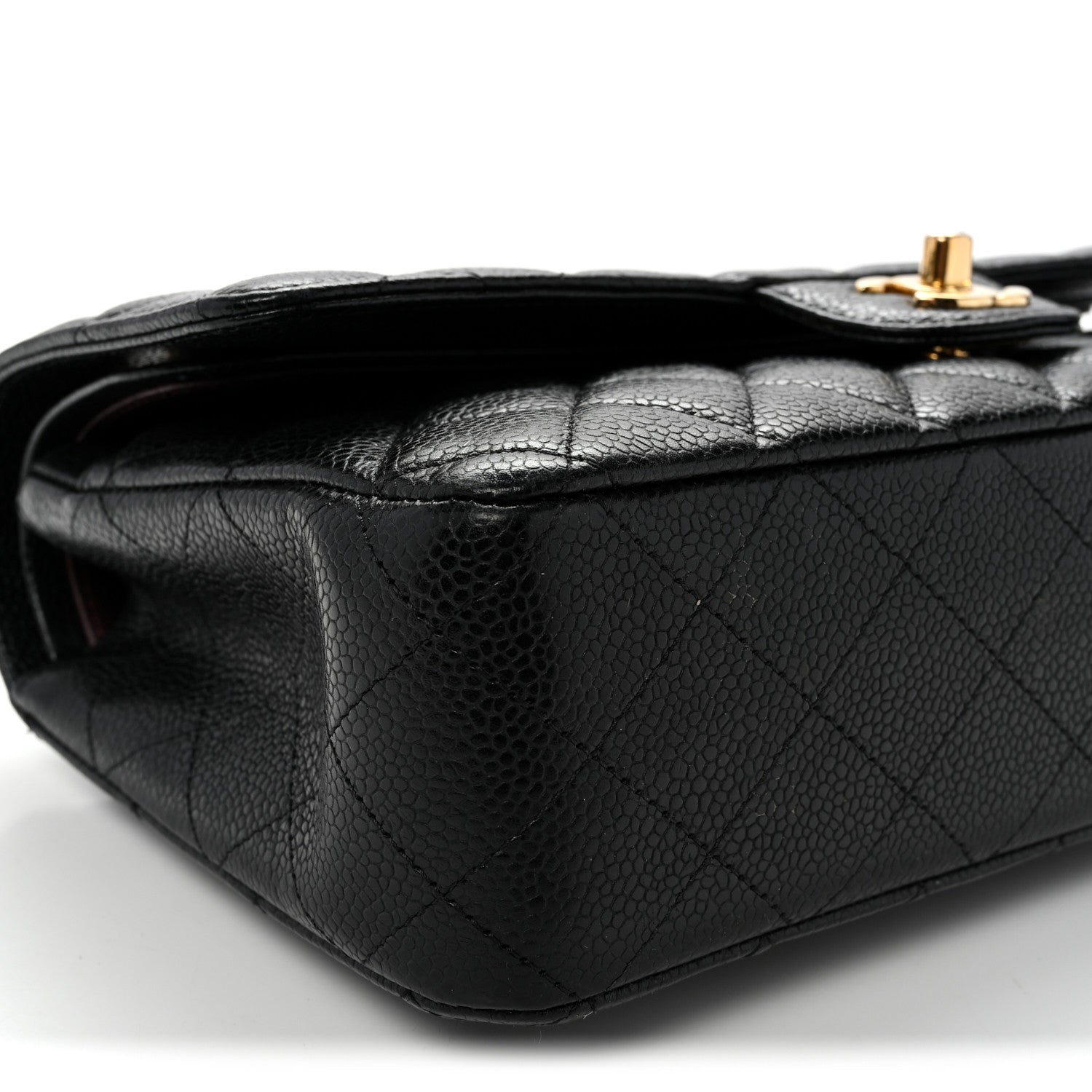 Chanel Caviar Quilted Medium Double Flap Black 9 of 10