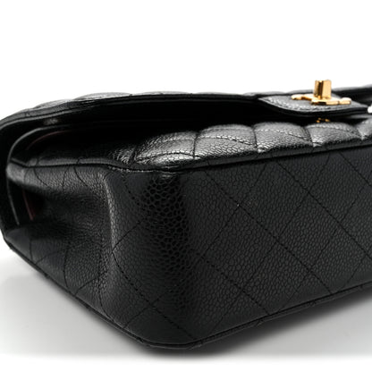 Chanel Caviar Quilted Medium Double Flap Black 9 of 10
