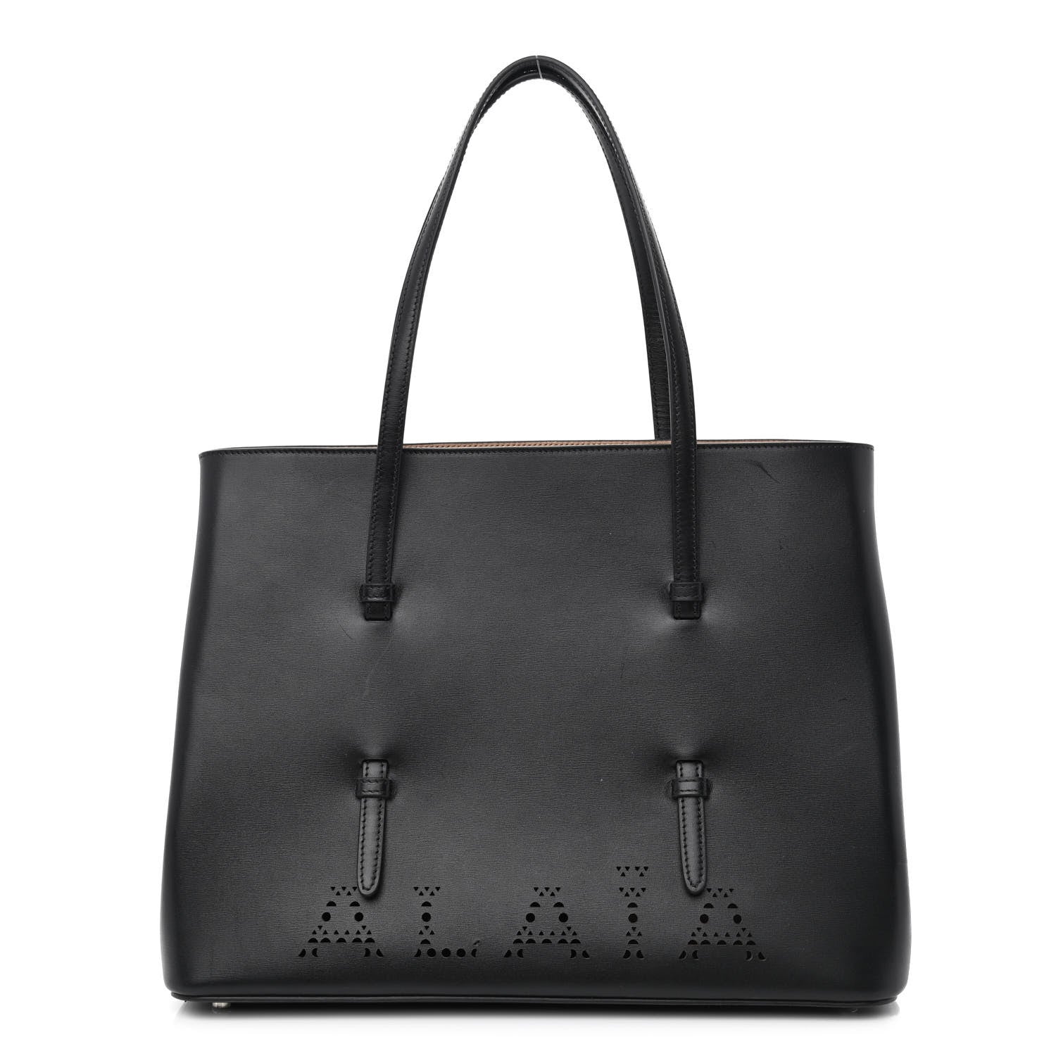 Alaia Calfskin Laser Cut Mina 32 Bag Black 3 of 13