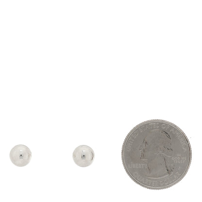 Tiffany Sterling Silver 8mm HardWear Ball Earrings 2 of 5