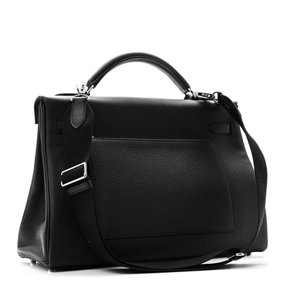 Hermes Togo Maxi Kelly Retourne 42 Black 3 of 11