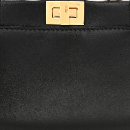 Fendi Nappa Micro Peekaboo Iconic Satchel Black 7 of 9