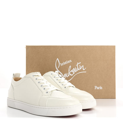Christian Louboutin Grained Calfskin Rantulow Flat Sneakers 42 Latte 10 of 10