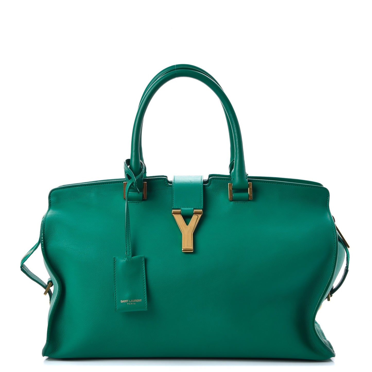 Calfskin Medium Classic Y Cabas Green