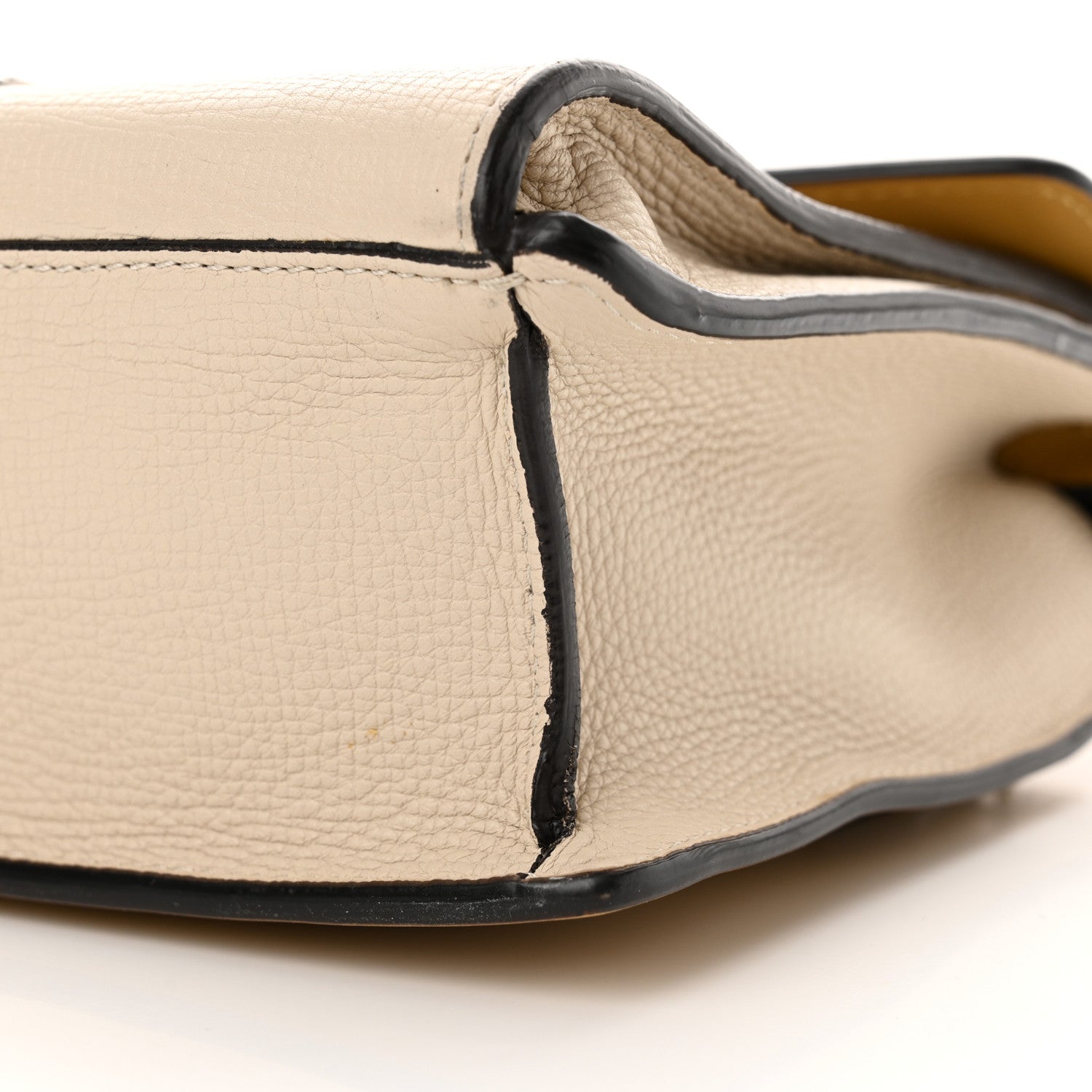 Burberry Derby Calfskin Bi-Color Small Macken Crossbody Bag Limestone Cornflower Yellow 11 of 16