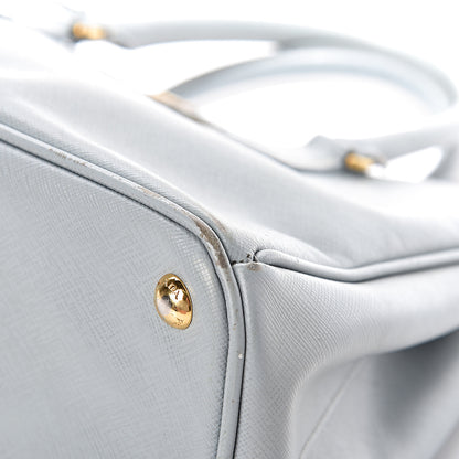 Prada Saffiano Small Galleria Double Zip Tote Lago 13 of 16
