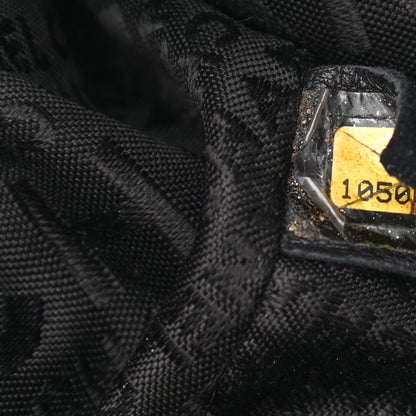Chanel Deerskin Stitched Bowler Black 6 of 10