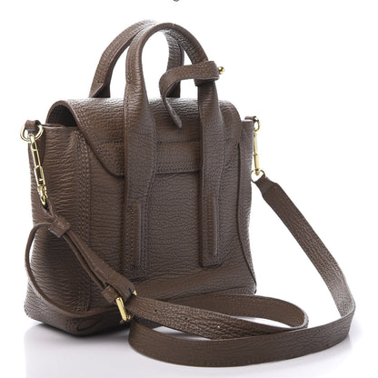 3.1 Phillip Lim 3.1 Textured Calfskin Mini Pashli Satchel Taupe 3 of 11