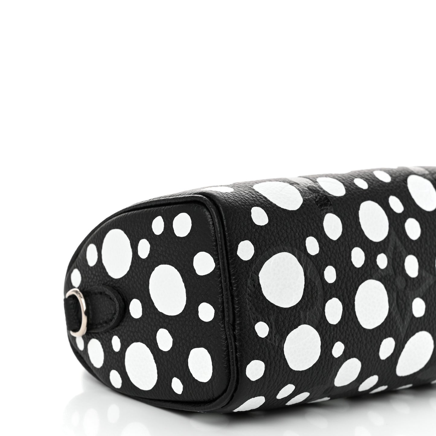 LV X YK Empreinte Infinity Dots Nano Speedy Bandouliere Black White