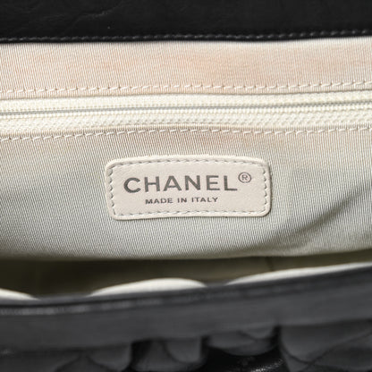 Chanel Washed Lambskin Quilted Medium Chain Around Messenger Black 6 of 11