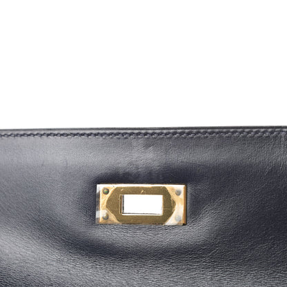 Hermes Box Kelly Retourne 32 Indigo 12 of 14