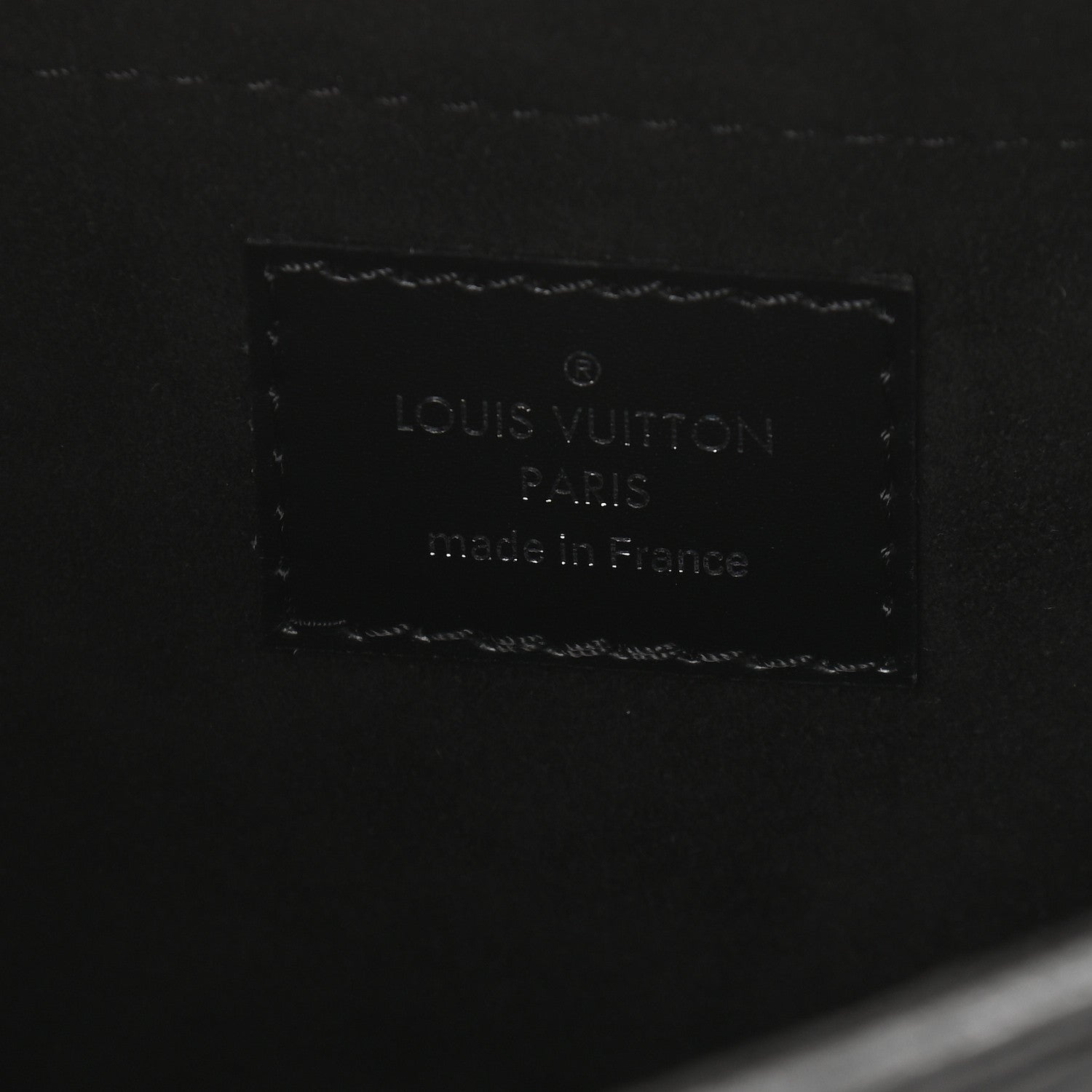 Louis Vuitton Epi Montaigne Clutch Black 6 of 8