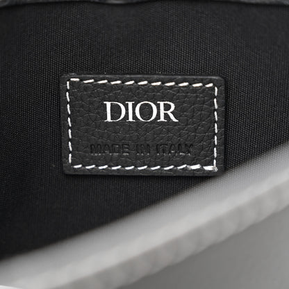 Christian Dior X KAWS Grained Calfskin Saddle Pouch Black 6 of 10