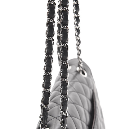 Chanel Lambskin Quilted Medium Double Flap Black 16 of 18