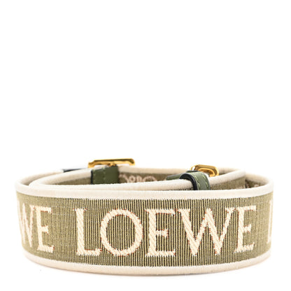 Loewe Calfskin Jacquard Anagram Strap Avocado Green 2 of 4