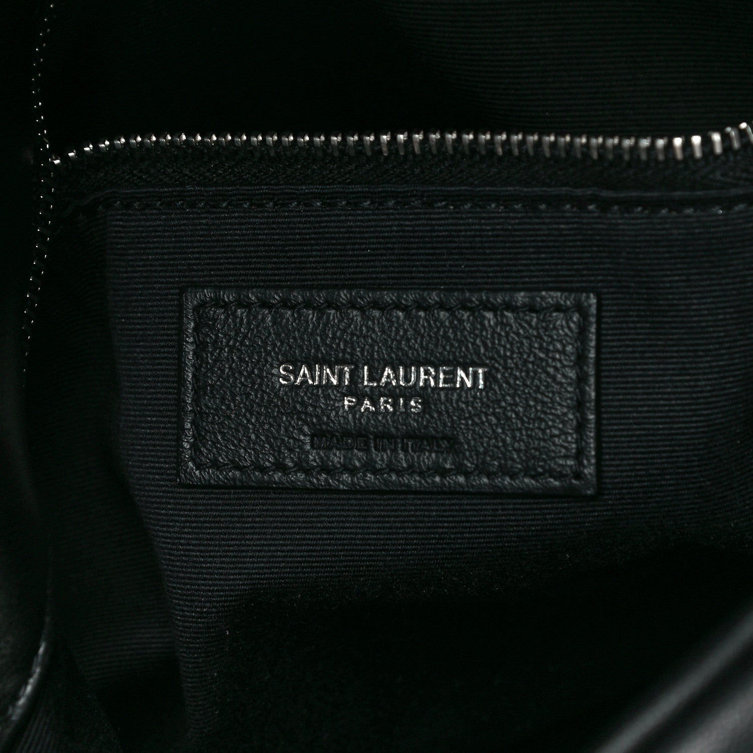 Saint Laurent Lambskin Quilted Small Loulou Puffer Monogram Chain Satchel Black 6 of 13