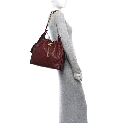 Chanel Caviar Quilted Medium Chanel 25 Handbag Burgundy 2 of 11