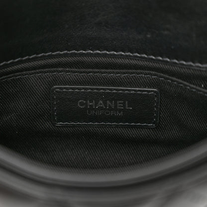 Chanel Calfskin Quilted CC Uniform Flap Belt Bag Black 6 of 10